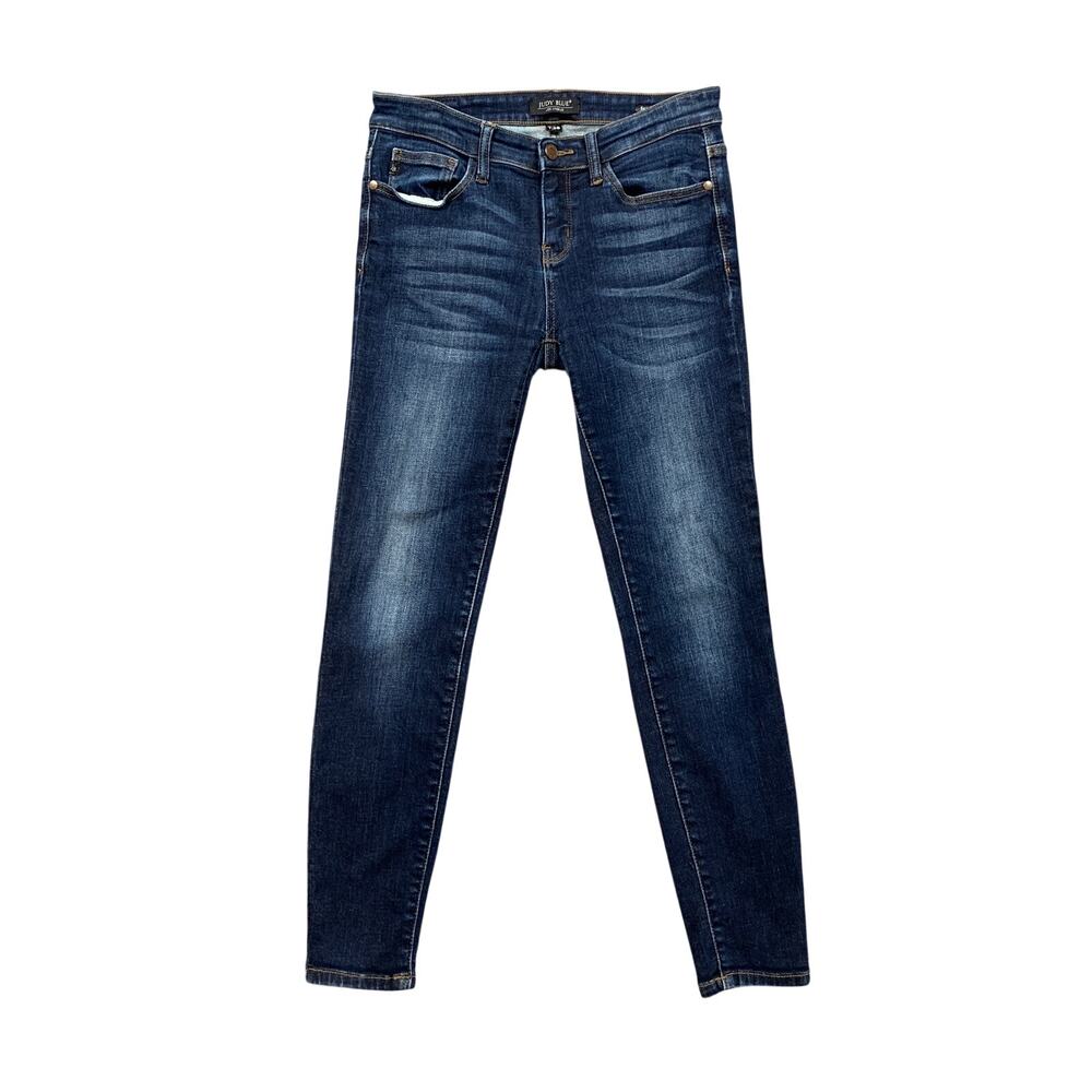 Judy Blue Jeans Womens 7/28 Blue Joanne Skinny Fit Mid Rise Stretch Dark Wash
